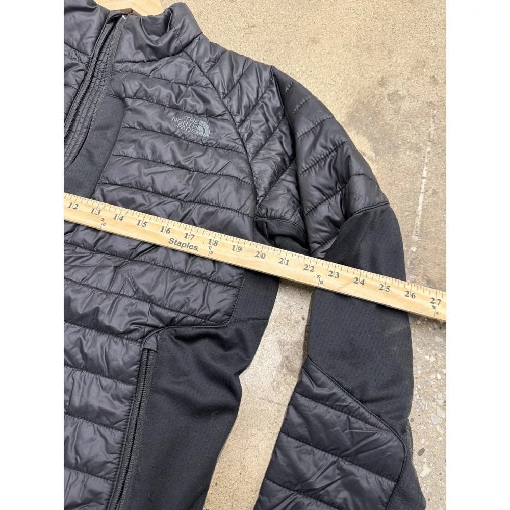 The North Face Mens‎ Thermoball Hybrid Jacket Black Quilted Full Zip Medium